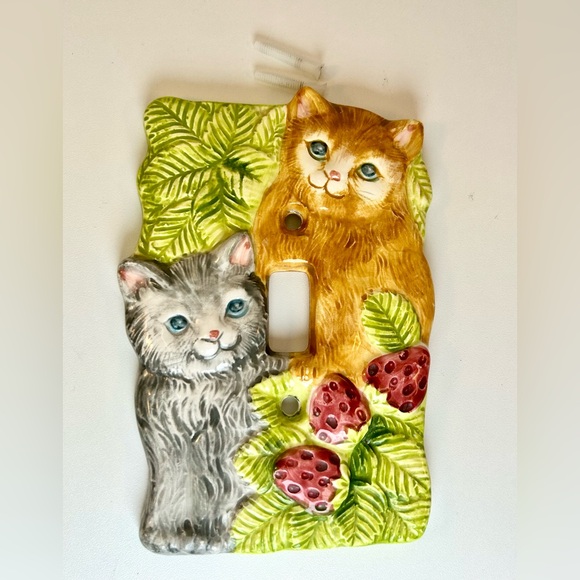 Other - Light switch cover, cats, home decor, switch plate cover